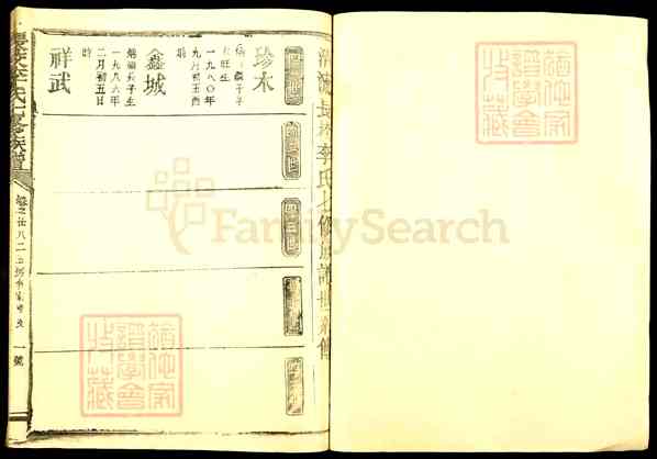 福建三明清流长校镇长校李氏七修族谱【长校李氏七修族谱[49]1088-1992