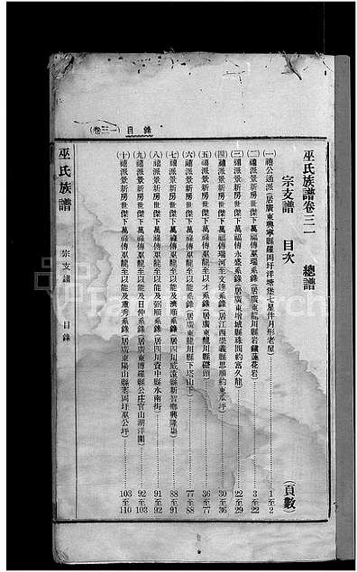 [巫姓]广东、福建（巫氏家谱）巫氏重修族谱 [》49卷|首》3卷]（巫氏族谱）_第19册