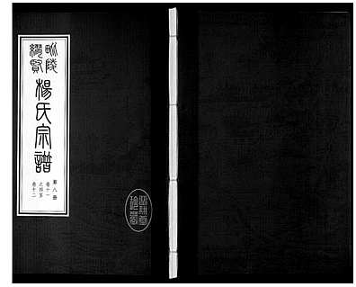 [杨姓]江苏（杨氏家谱）缪贤杨氏宗谱[》12卷]_第8册