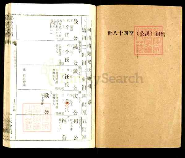 《河南南阳新野邓氏宗谱》001_邓氏宗谱[1]1989