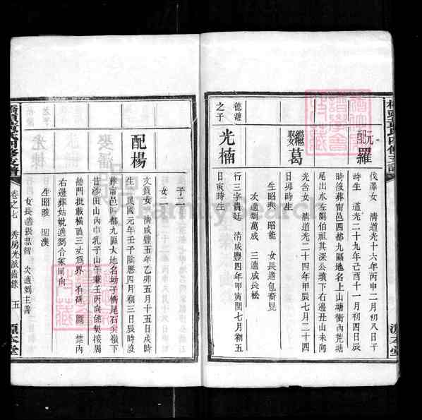《湖南湘潭桥头黄氏四修支谱》001_桥头黄氏四修支谱[7]1871-1921