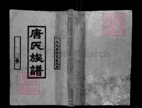 《湖南邵阳唐氏四修族谱》001_唐氏四修族谱[1]1995