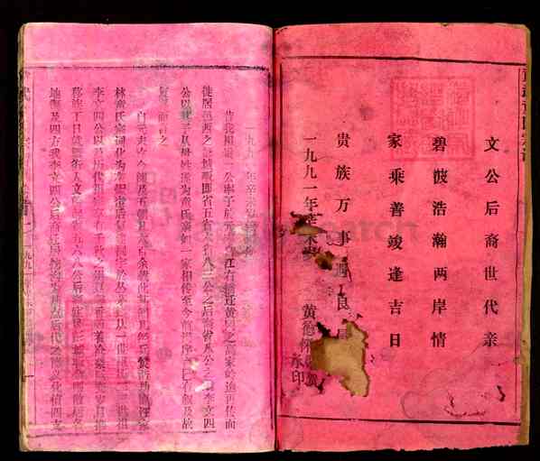 《湖北仙桃胡场镇黄武童氏宗谱》001_黄武童氏宗谱[1]1991