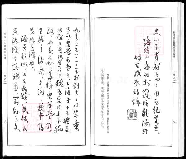 《江苏南通海安曲塘镇东淘王氏董桌垛支谱》001_东淘王氏董卓垛支谱 二卷[1]1609-2010