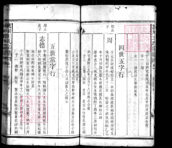 《江西上饶广丰区泉波镇茗川王氏宗谱》007_茗川王氏宗谱 十卷首一卷纲三卷[5]1144-1916