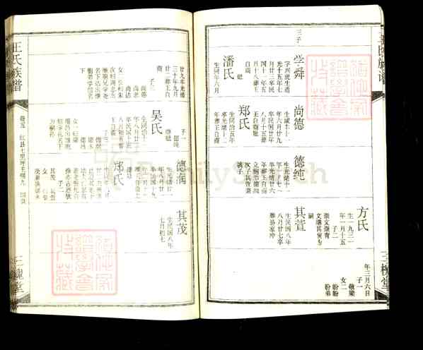 《湖北黄冈红安王氏宗谱》015_王氏宗谱[15]卷5_锡九公世系图_1268-1997