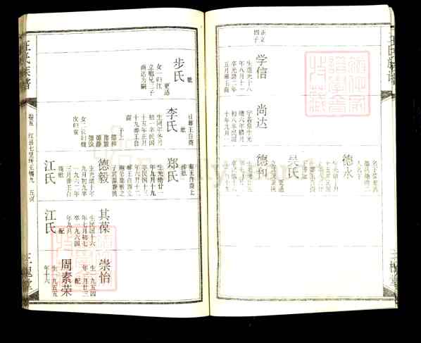 《湖北黄冈红安王氏宗谱》015_王氏宗谱[15]卷5_锡九公世系图_1268-1997