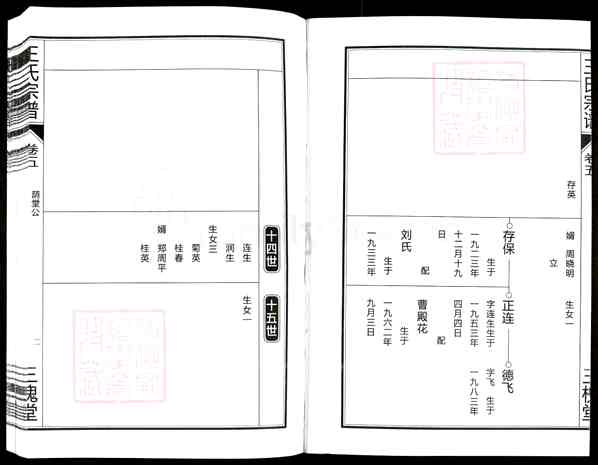 《安徽合肥肥东店埠镇王氏宗谱》005_王氏宗谱[5]卷5_1581-2006