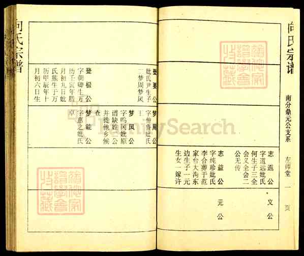 《湖北仙桃向氏宗谱》037_向氏宗谱[38] 鼎元公本房支系_太定2-1988
