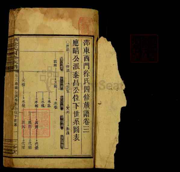《湖南邵阳-湖南邵阳邵东西门徐氏四修族谱》005_西门徐氏四修族谱[5]卷3)世系行传 11世载相公起_1938