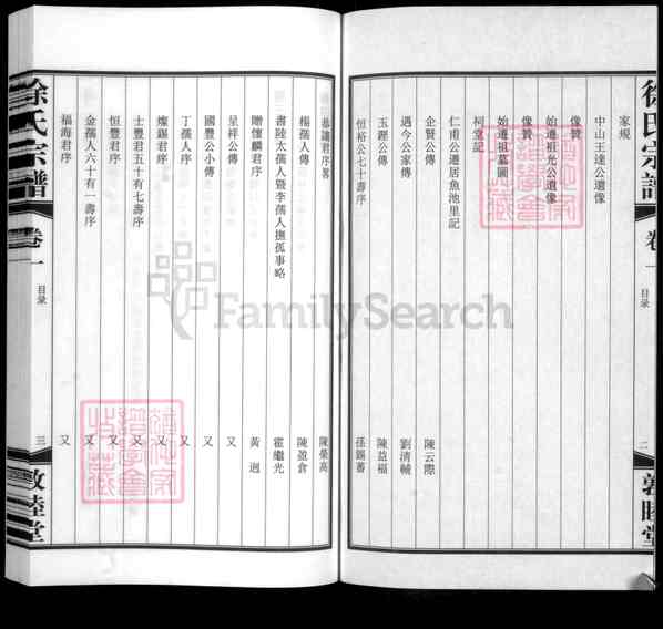 《江苏常州武进遥观镇徐氏宗谱》001_徐氏宗谱四卷[1]2014