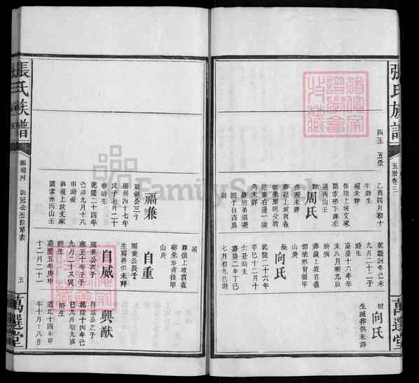 《湖南怀化洪江张氏族谱》003_张氏族谱  合卷_[3]1380-1910