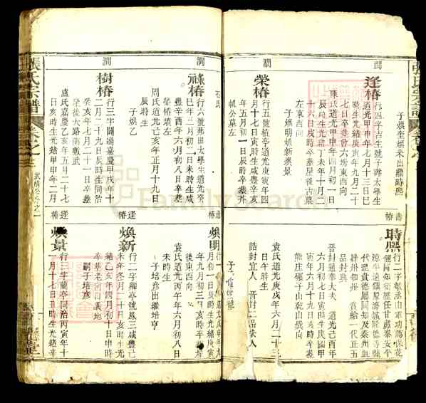 《湖北黄冈红安张氏宗谱》012_张氏宗谱[3]1368-1885