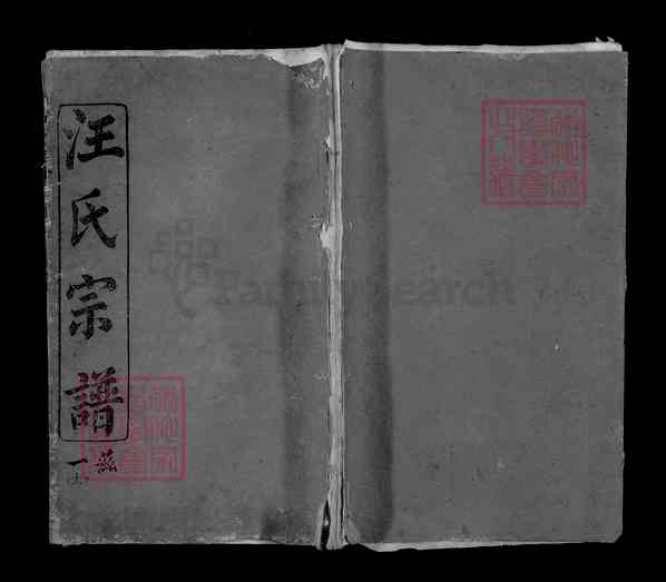 《湖北黄冈罗田汪氏族志》汪氏宗谱[3]1370-1924