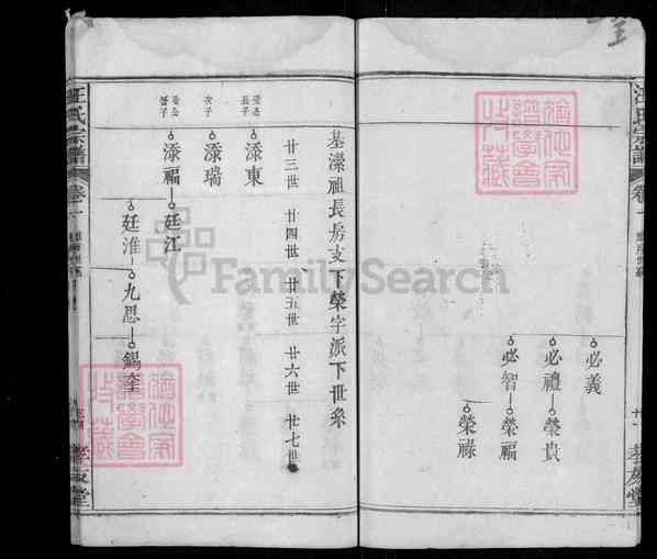 《湖北黄冈罗田汪氏族志》汪氏宗谱[3]1370-1924