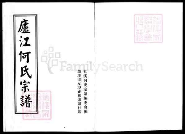 《浙江卢江何氏宗谱》[6卷]6_卷6)世传 54世竹连公起