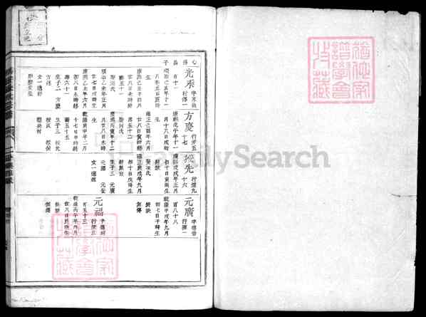 《浙江马安徐氏宗谱》[合卷]15_世系 二分兴四 17世 传字行 光昶公起